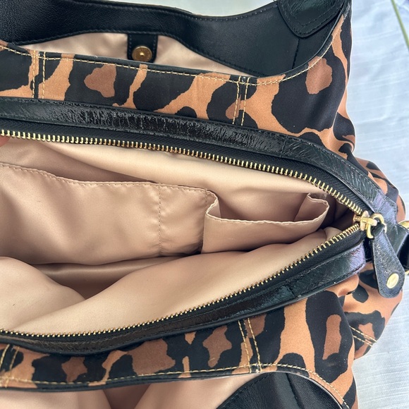 RARE FIND - Coach Madison Ocelot Leopard-Print Shoulder Bag in Brown and Black - Picture 12 of 16